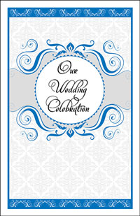Wedding Program Cover Template 13B - Graphic 6